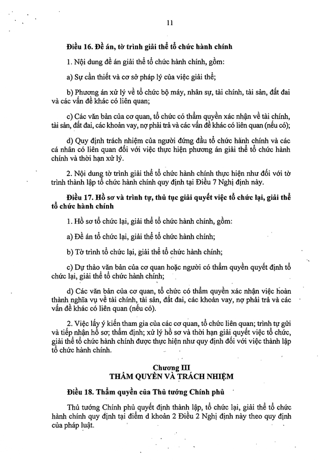 TOÀN VĂN: Nghị định 121/2026/NĐ-CP quy định về thành lập, tổ chức lại, giải thể tổ chức hành chính- Ảnh 11.