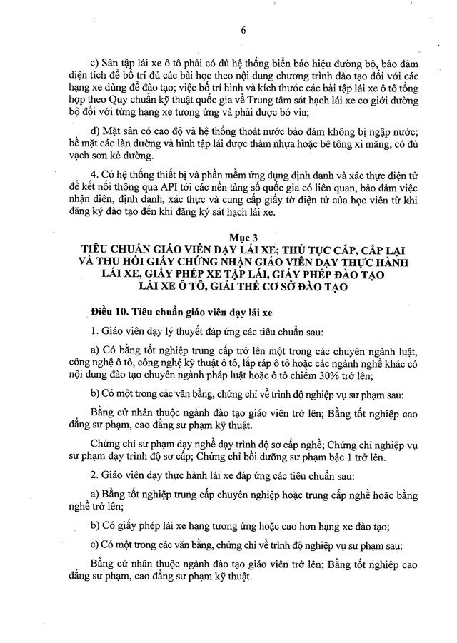 TOÀN VĂN: Nghị định 94/2026/NĐ-CP Quy định về hoạt động đào tạo và sát hạch lái xe- Ảnh 6.