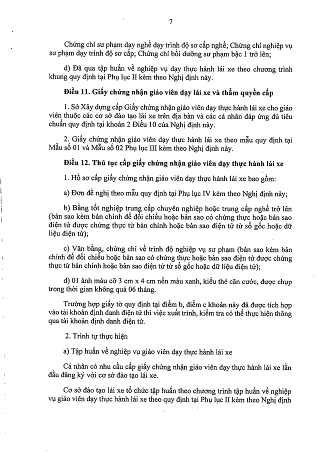 TOÀN VĂN: Nghị định 94/2026/NĐ-CP Quy định về hoạt động đào tạo và sát hạch lái xe- Ảnh 7.