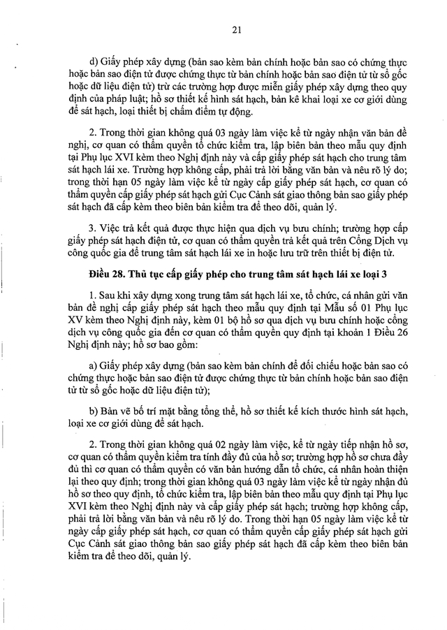TOÀN VĂN: Nghị định 94/2026/NĐ-CP Quy định về hoạt động đào tạo và sát hạch lái xe- Ảnh 21.