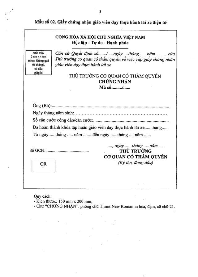 TOÀN VĂN: Nghị định 94/2026/NĐ-CP Quy định về hoạt động đào tạo và sát hạch lái xe- Ảnh 41.