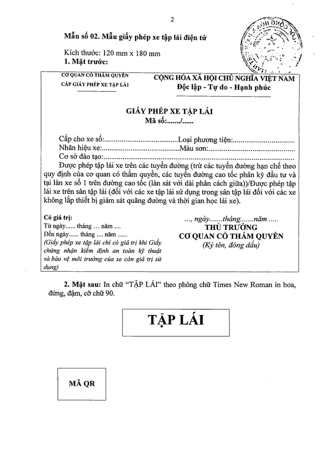 TOÀN VĂN: Nghị định 94/2026/NĐ-CP Quy định về hoạt động đào tạo và sát hạch lái xe- Ảnh 46.