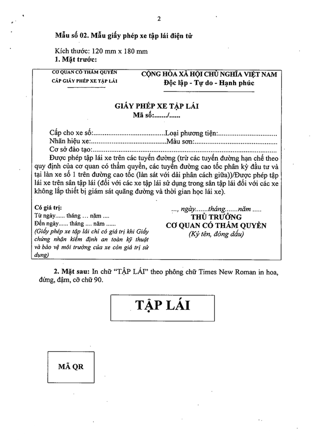 TOÀN VĂN: Nghị định 94/2026/NĐ-CP Quy định về hoạt động đào tạo và sát hạch lái xe- Ảnh 47.
