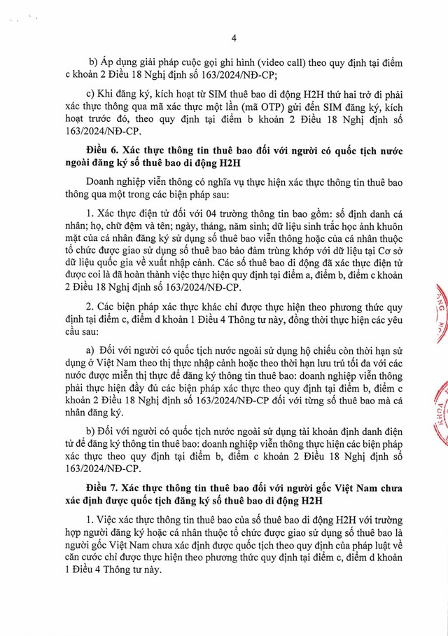 Thông tư số 08/2026/TT-BKHCN hướng dẫn xác thực thông tin thuê bao di động mặt đất (số thuê bao di động)- Ảnh 6.