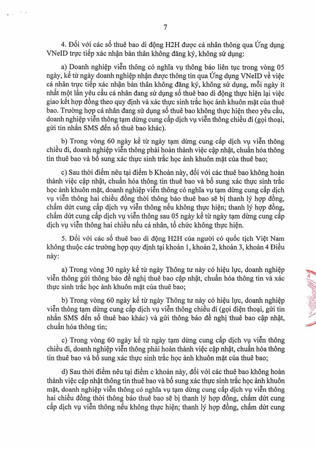 Thông tư số 08/2026/TT-BKHCN hướng dẫn xác thực thông tin thuê bao di động mặt đất (số thuê bao di động)- Ảnh 9.