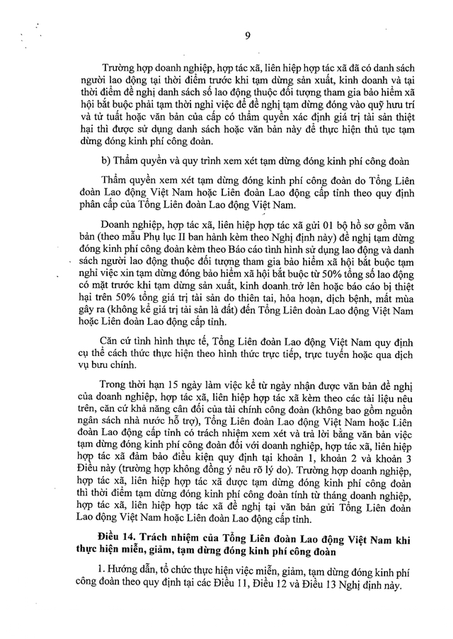 TOÀN VĂN: Nghị định 105/2026/NĐ-CP về quy định, hướng dẫn thi hành tài chính công đoàn- Ảnh 9. TOÀN VĂN: Nghị định 105/2026/NĐ-CP về quy định, hướng dẫn thi hành tài chính công đoàn- Ảnh 9.