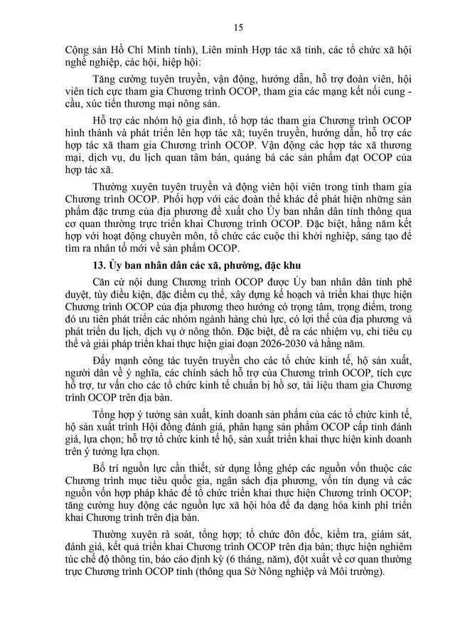 Phát triển sản phẩm OCOP theo mô hình hợp tác xã, doanh nghiệp vừa và nhỏ gắn với du lịch nông thôn- Ảnh 15.