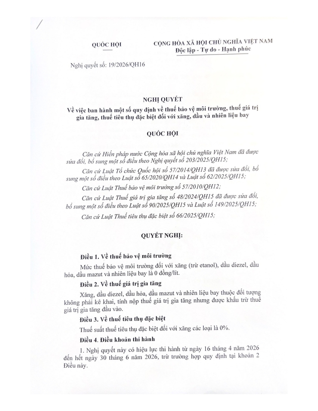 Đưa mức thuế bảo vệ môi trường với xăng, dầu, nhiên liệu bay về 0 đồng- Ảnh 1. Đưa mức thuế bảo vệ môi trường với xăng, dầu, nhiên liệu bay về 0 đồng- Ảnh 1.