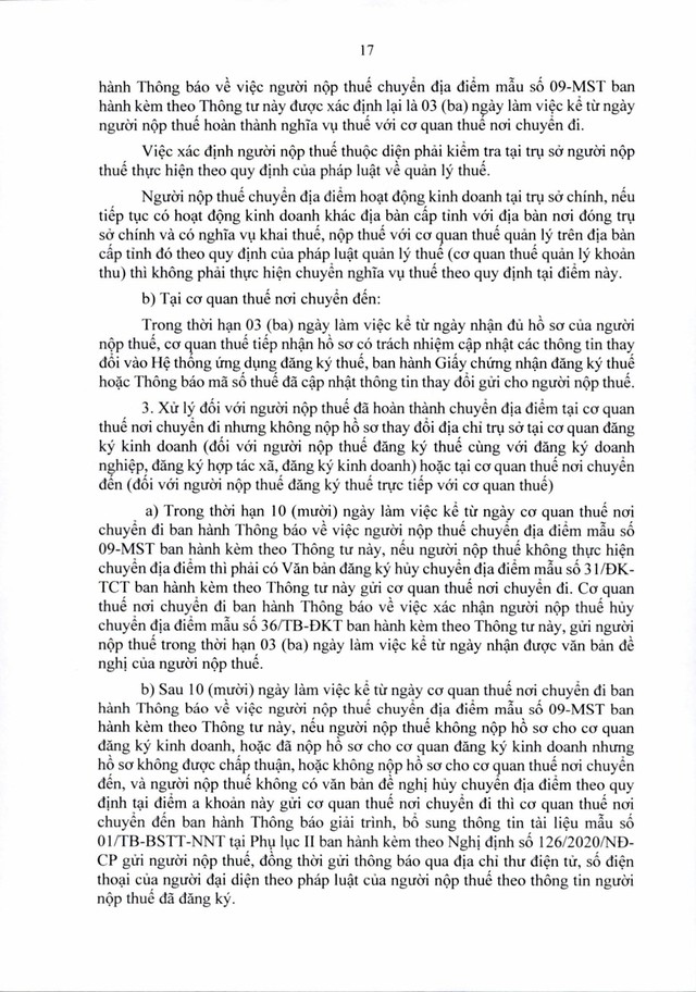 Văn bản hợp nhất số 06/VBHN-BTC: Thông tư quy định về đăng ký thuế- Ảnh 17.
