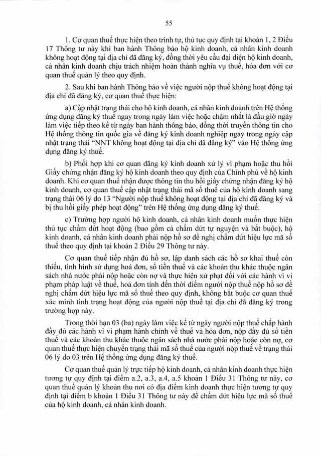 Văn bản hợp nhất số 06/VBHN-BTC: Thông tư quy định về đăng ký thuế- Ảnh 55.