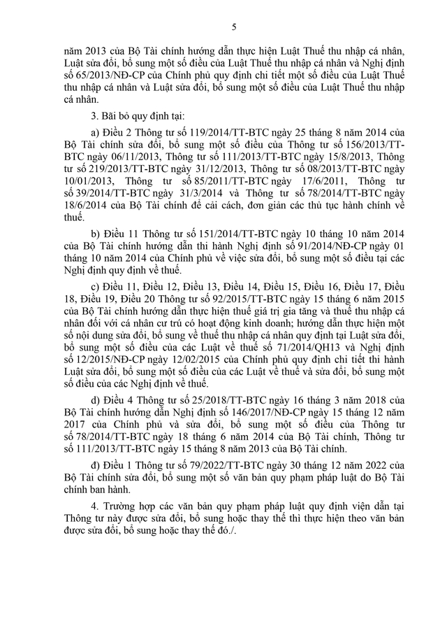 TOÀN VĂN: Dự thảo Thông tư quy định chi tiết một số điều của Luật Thuế thu nhập cá nhân- Ảnh 5.