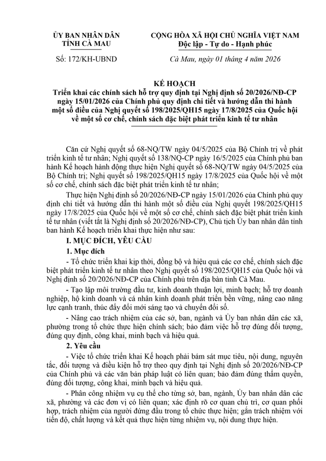 Hỗ trợ 100% phí đào tạo, kế toán, thuế,... để phát triển kinh tế tư nhân- Ảnh 1.