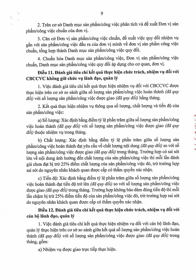 Quy định số 11-QĐ/TU về đánh giá, xếp loại cán bộ, công chức, viên chức, lao động hợp đồng bằng OKR/KPI- Ảnh 12.