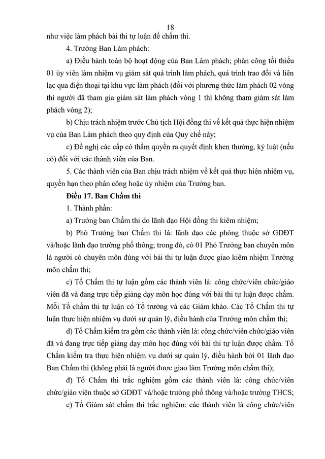 VĂN BẢN HỢP NHẤT số 02/VBHN-BGDĐT Quy chế thi tốt nghiệp trung học phổ thông- Ảnh 21.