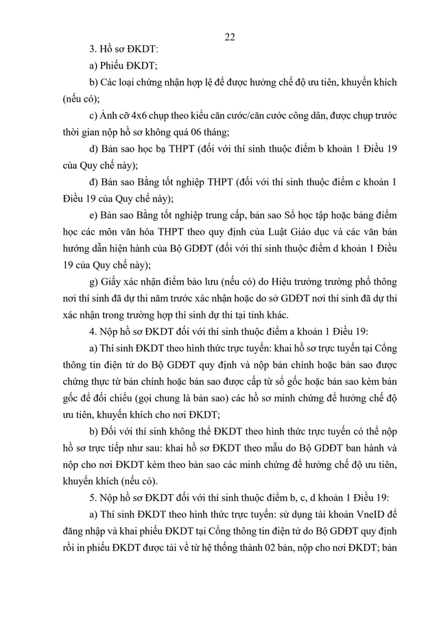 VĂN BẢN HỢP NHẤT số 02/VBHN-BGDĐT Quy chế thi tốt nghiệp trung học phổ thông- Ảnh 25.
