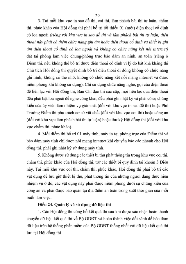 VĂN BẢN HỢP NHẤT số 02/VBHN-BGDĐT Quy chế thi tốt nghiệp trung học phổ thông- Ảnh 32.