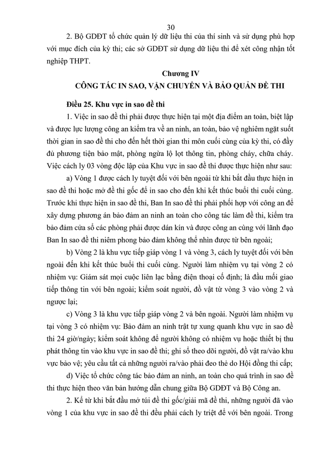 VĂN BẢN HỢP NHẤT số 02/VBHN-BGDĐT Quy chế thi tốt nghiệp trung học phổ thông- Ảnh 33.