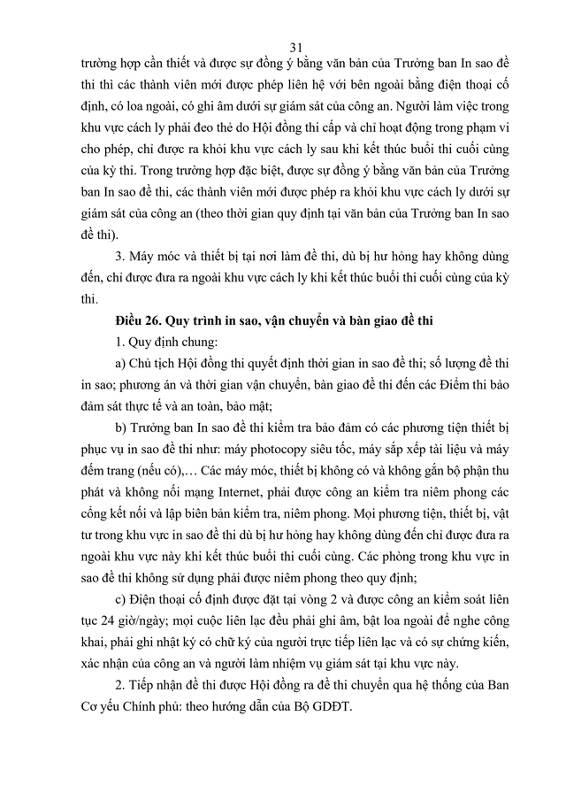 VĂN BẢN HỢP NHẤT số 02/VBHN-BGDĐT Quy chế thi tốt nghiệp trung học phổ thông- Ảnh 34.