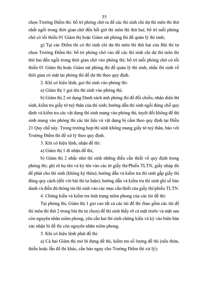 VĂN BẢN HỢP NHẤT số 02/VBHN-BGDĐT Quy chế thi tốt nghiệp trung học phổ thông- Ảnh 38.