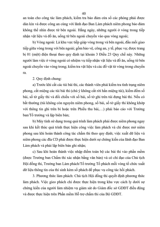 VĂN BẢN HỢP NHẤT số 02/VBHN-BGDĐT Quy chế thi tốt nghiệp trung học phổ thông- Ảnh 43.