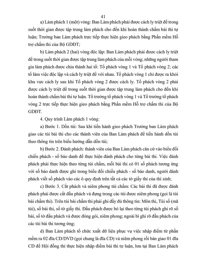 VĂN BẢN HỢP NHẤT số 02/VBHN-BGDĐT Quy chế thi tốt nghiệp trung học phổ thông- Ảnh 44.