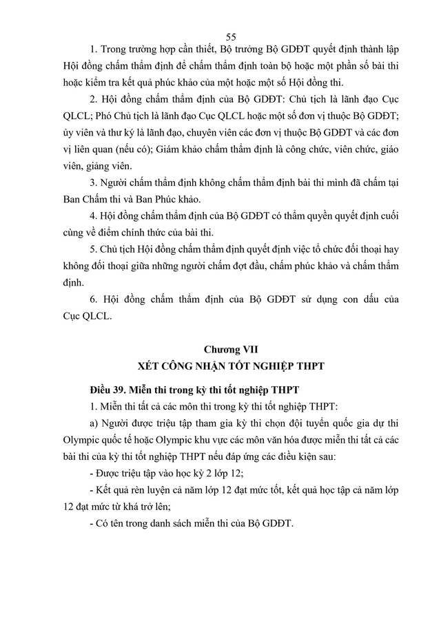 VĂN BẢN HỢP NHẤT số 02/VBHN-BGDĐT Quy chế thi tốt nghiệp trung học phổ thông- Ảnh 58.