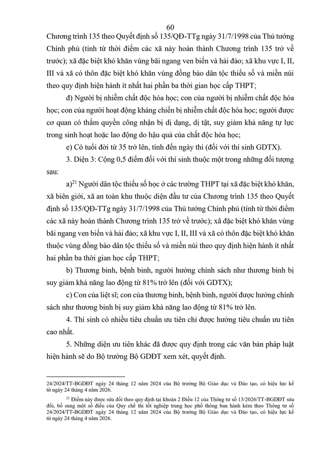 VĂN BẢN HỢP NHẤT số 02/VBHN-BGDĐT Quy chế thi tốt nghiệp trung học phổ thông- Ảnh 63.