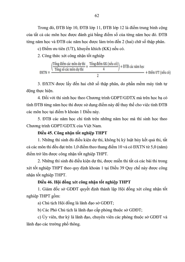 VĂN BẢN HỢP NHẤT số 02/VBHN-BGDĐT Quy chế thi tốt nghiệp trung học phổ thông- Ảnh 65.