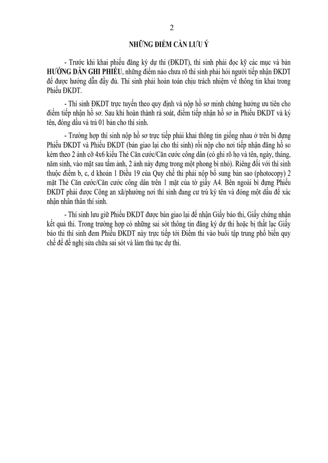 VĂN BẢN HỢP NHẤT số 02/VBHN-BGDĐT Quy chế thi tốt nghiệp trung học phổ thông- Ảnh 84.