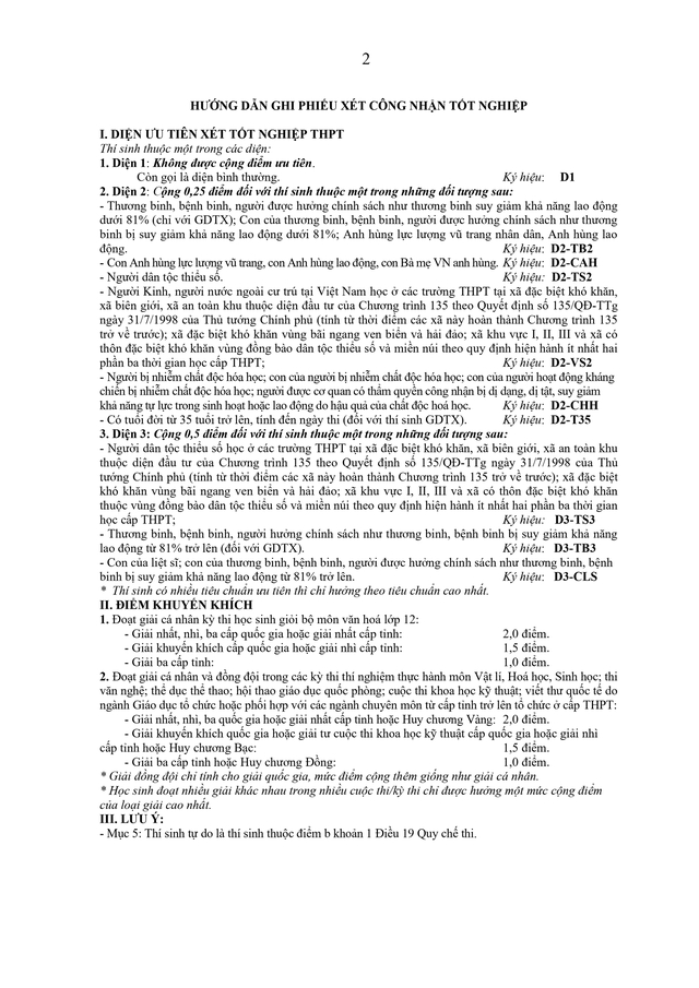 VĂN BẢN HỢP NHẤT số 02/VBHN-BGDĐT Quy chế thi tốt nghiệp trung học phổ thông- Ảnh 88.