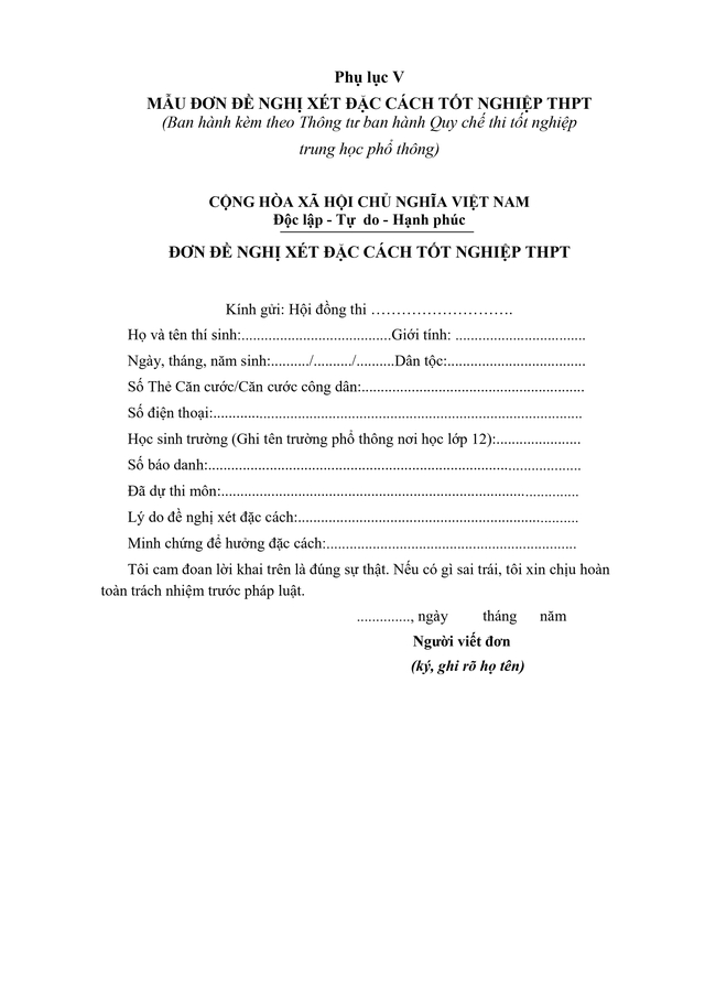 VĂN BẢN HỢP NHẤT số 02/VBHN-BGDĐT Quy chế thi tốt nghiệp trung học phổ thông- Ảnh 90.