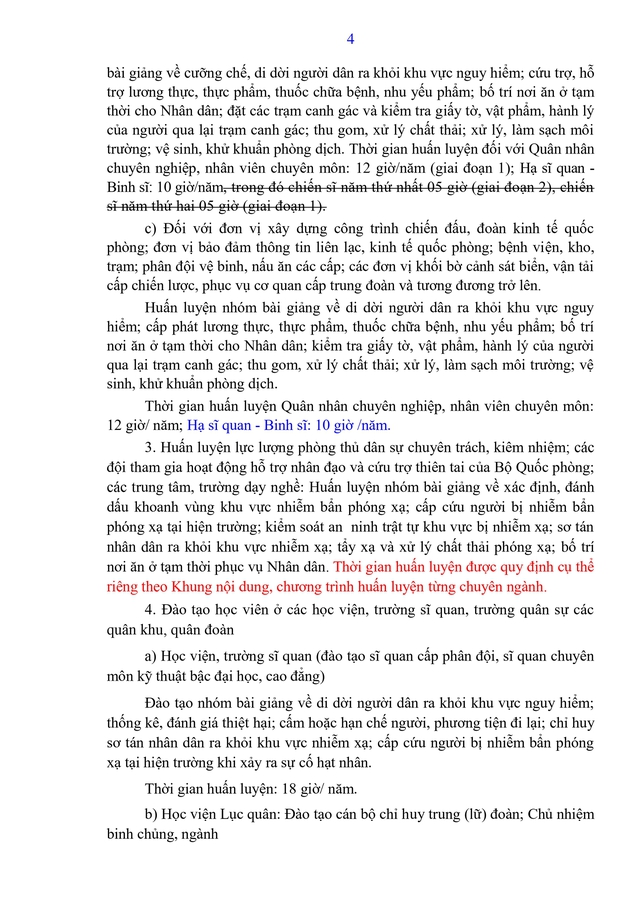 Dự thảo Thông tư Quy định nội dung, chương trình đào tạo, huấn luyện về tình trạng khẩn cấp- Ảnh 5.