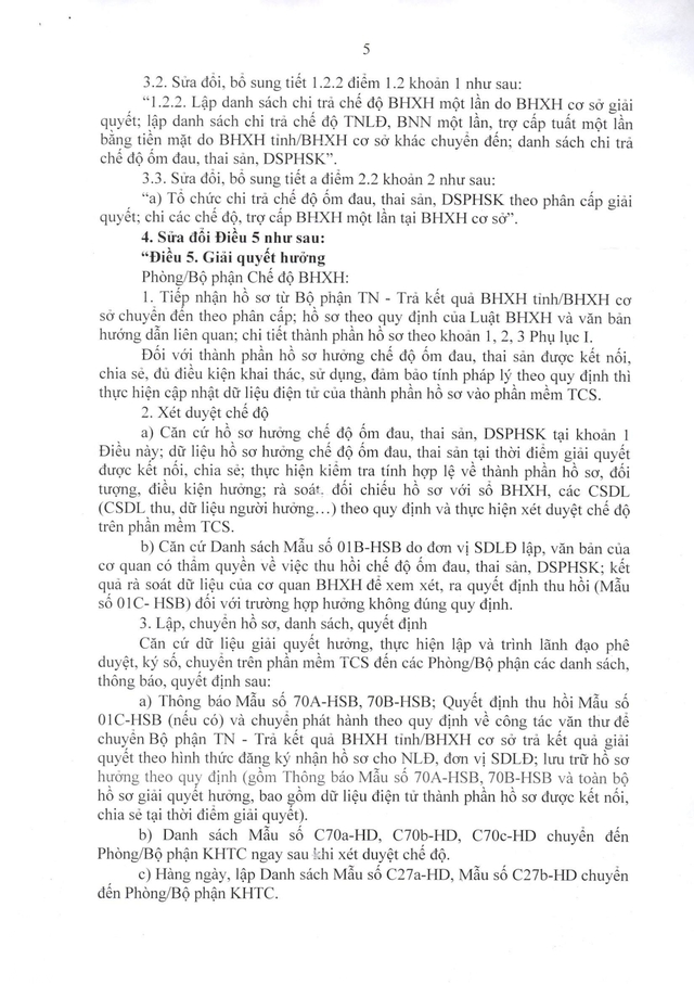 Quy trình giải quyết hưởng chế độ bảo hiểm xã hội, bảo hiểm thất nghiệp- Ảnh 5.