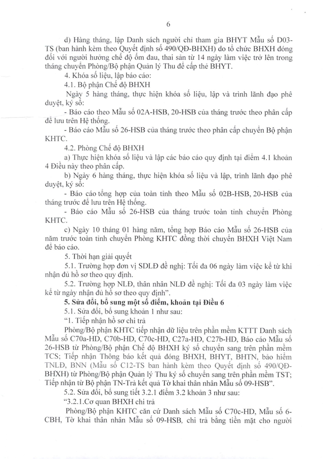 Quy trình giải quyết hưởng chế độ bảo hiểm xã hội, bảo hiểm thất nghiệp- Ảnh 6.