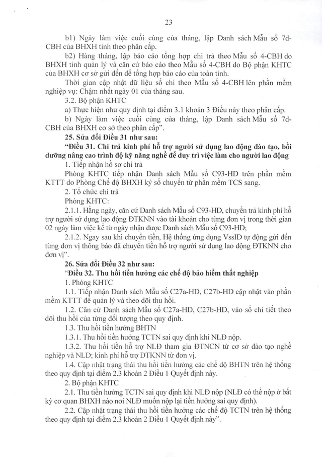 Quy trình giải quyết hưởng chế độ bảo hiểm xã hội, bảo hiểm thất nghiệp- Ảnh 23.