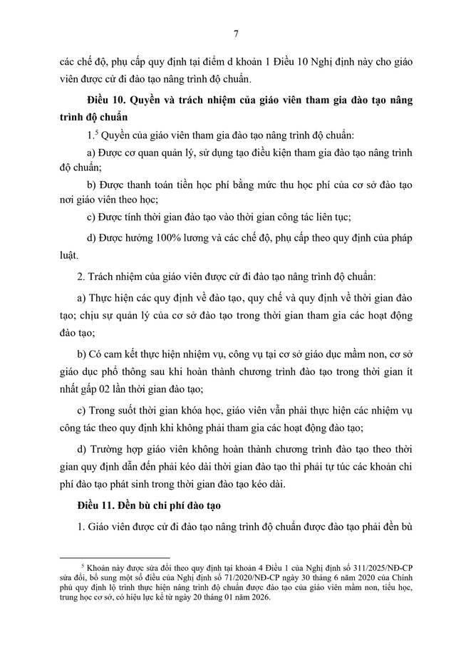 Văn bản hợp nhất Nghị định quy định lộ trình nâng trình độ chuẩn của giáo viên mầm non, tiểu học, THCS- Ảnh 7.
