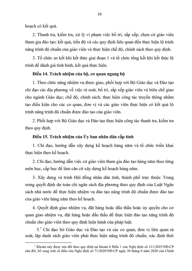Văn bản hợp nhất Nghị định quy định lộ trình nâng trình độ chuẩn của giáo viên mầm non, tiểu học, THCS- Ảnh 10.