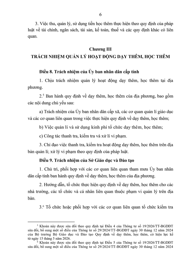 TOÀN VĂN: Thông tư quy định về dạy thêm, học thêm- Ảnh 7.