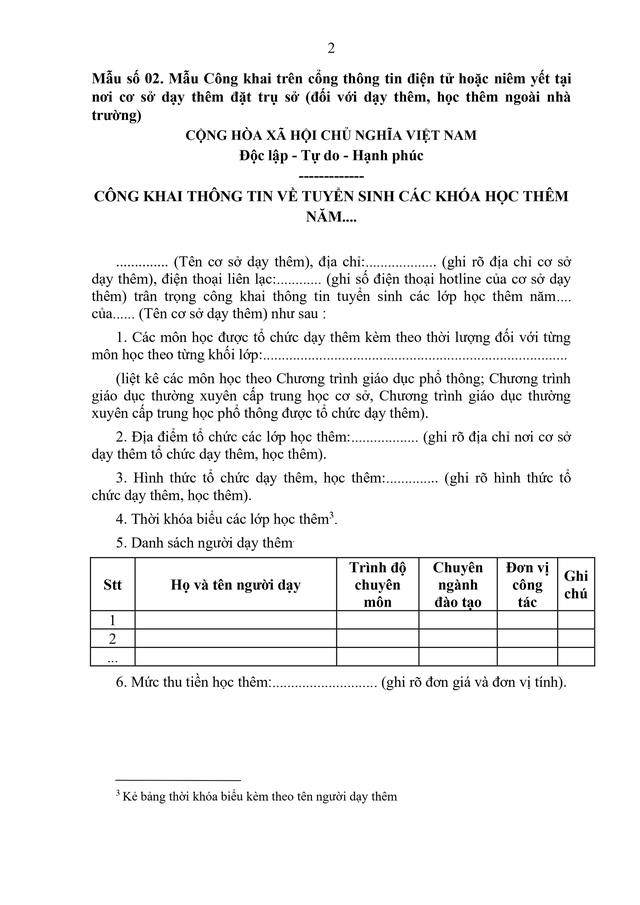 TOÀN VĂN: Thông tư quy định về dạy thêm, học thêm- Ảnh 13.