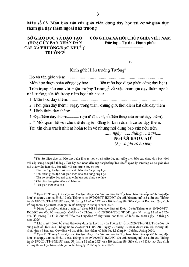 TOÀN VĂN: Thông tư quy định về dạy thêm, học thêm- Ảnh 14.