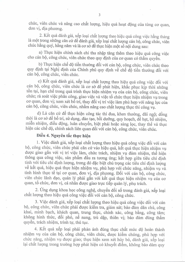Quy định mới: Đánh giá cán bộ, công chức, viên chức TP Đà Nẵng theo hiệu quả công việc- Ảnh 5.