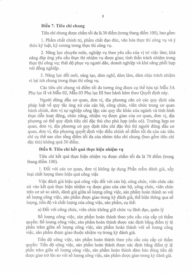 Quy định mới: Đánh giá cán bộ, công chức, viên chức TP Đà Nẵng theo hiệu quả công việc- Ảnh 10.
