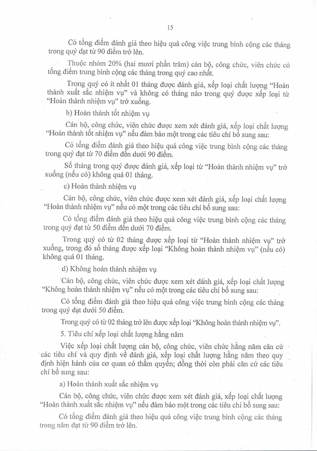 Quy định mới: Đánh giá cán bộ, công chức, viên chức TP Đà Nẵng theo hiệu quả công việc- Ảnh 17.