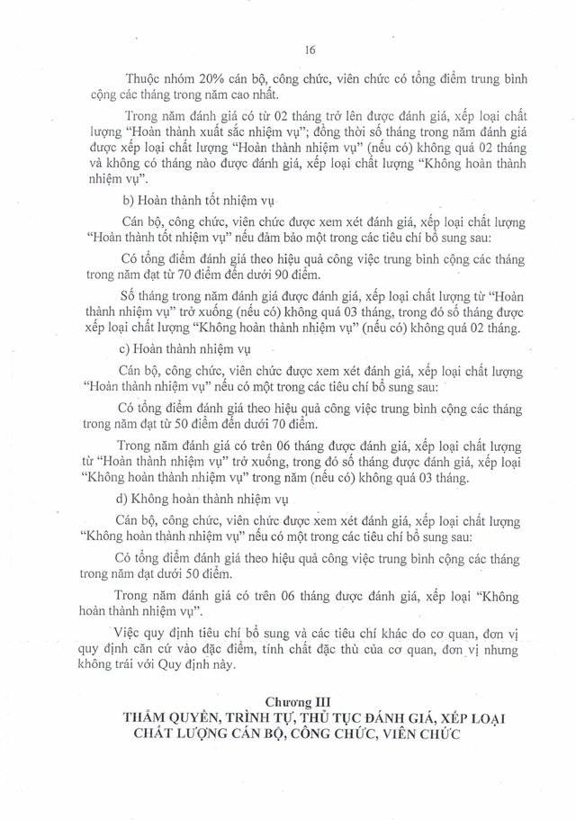 Quy định mới: Đánh giá cán bộ, công chức, viên chức TP Đà Nẵng theo hiệu quả công việc- Ảnh 18.