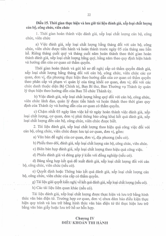 Quy định mới: Đánh giá cán bộ, công chức, viên chức TP Đà Nẵng theo hiệu quả công việc- Ảnh 24.