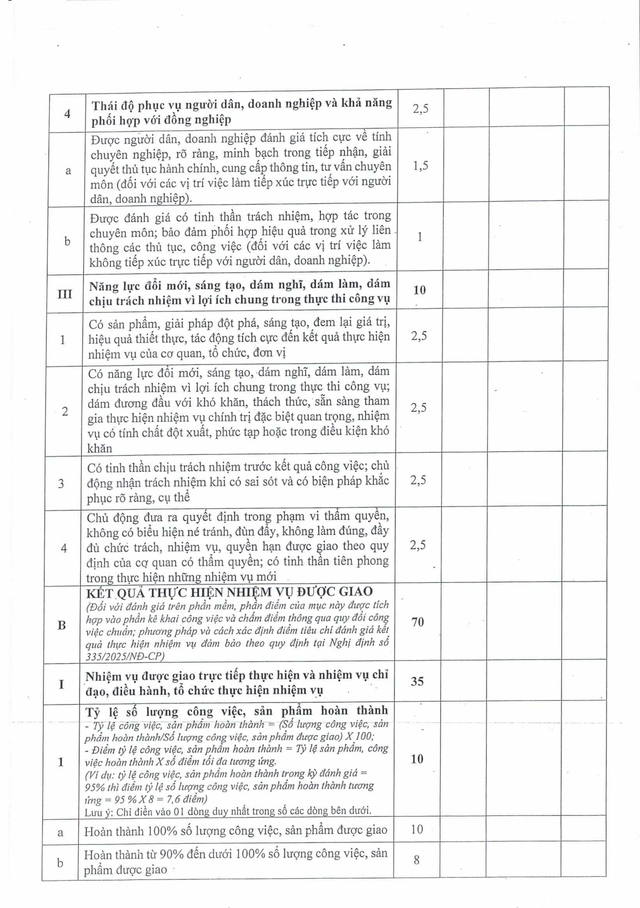 Quy định mới: Đánh giá cán bộ, công chức, viên chức TP Đà Nẵng theo hiệu quả công việc- Ảnh 33.