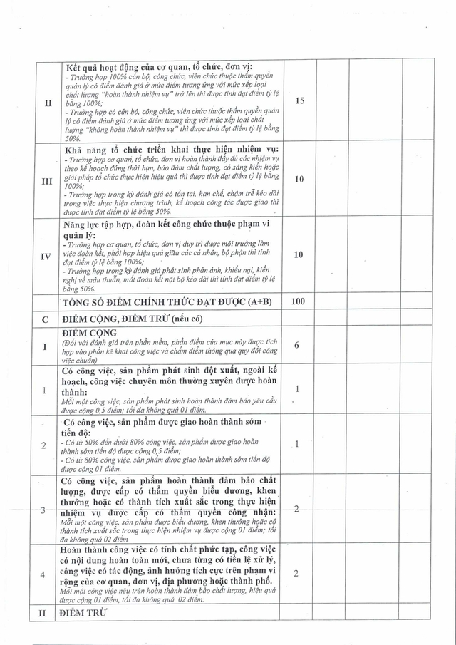 Quy định mới: Đánh giá cán bộ, công chức, viên chức TP Đà Nẵng theo hiệu quả công việc- Ảnh 35.
