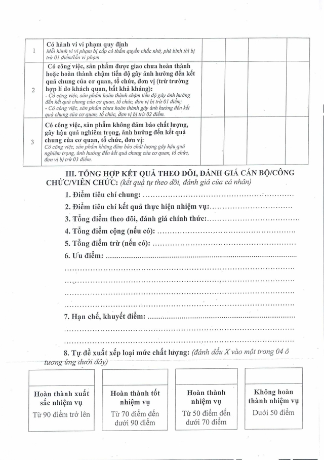Quy định mới: Đánh giá cán bộ, công chức, viên chức TP Đà Nẵng theo hiệu quả công việc- Ảnh 36.