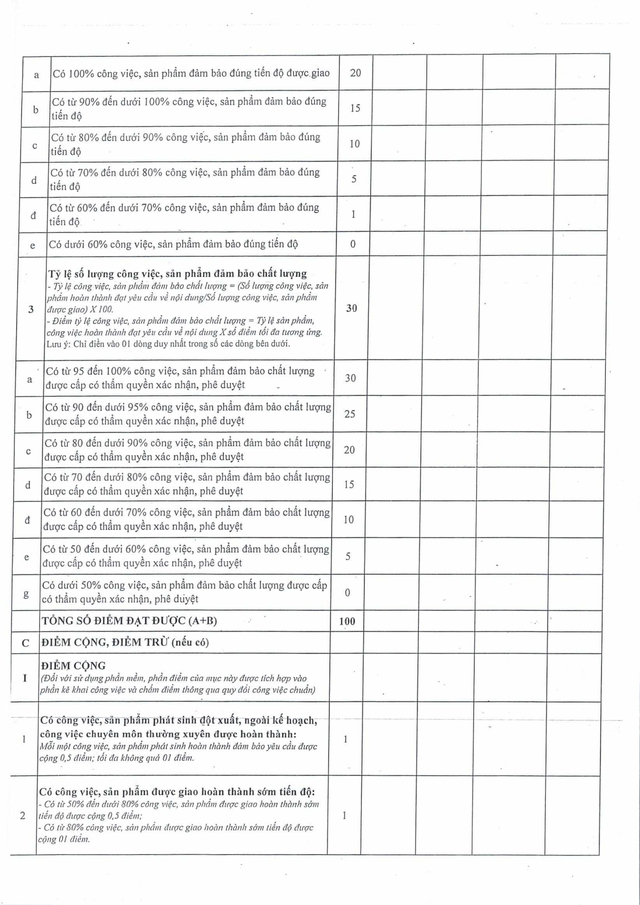 Quy định mới: Đánh giá cán bộ, công chức, viên chức TP Đà Nẵng theo hiệu quả công việc- Ảnh 50.