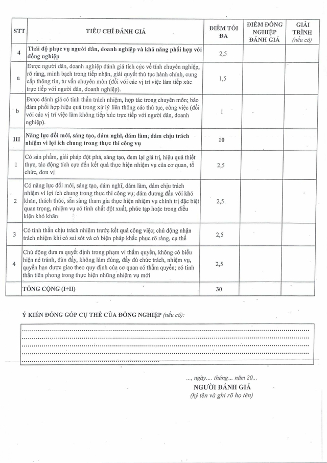 Quy định mới: Đánh giá cán bộ, công chức, viên chức TP Đà Nẵng theo hiệu quả công việc- Ảnh 55.